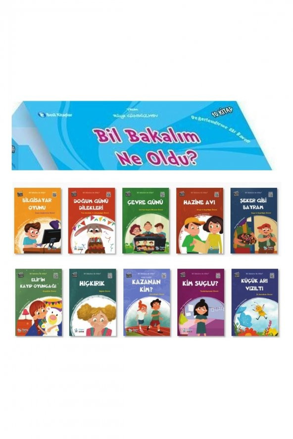 Bil Bakalım Ne Oldu 10lu Okuma Seti + 24lü Boya Kalemi ürün görseli 1
