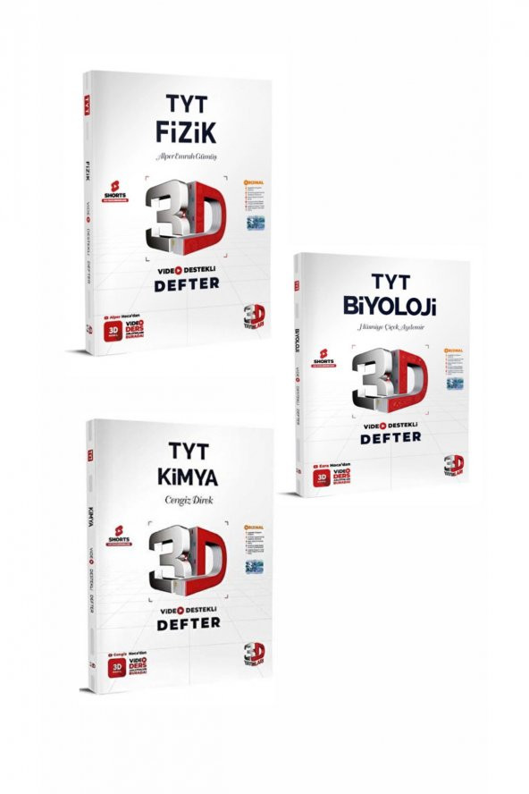 TYT FİZİK-KİMYA-BİYOLOJİ DEFTER ürün görseli 1