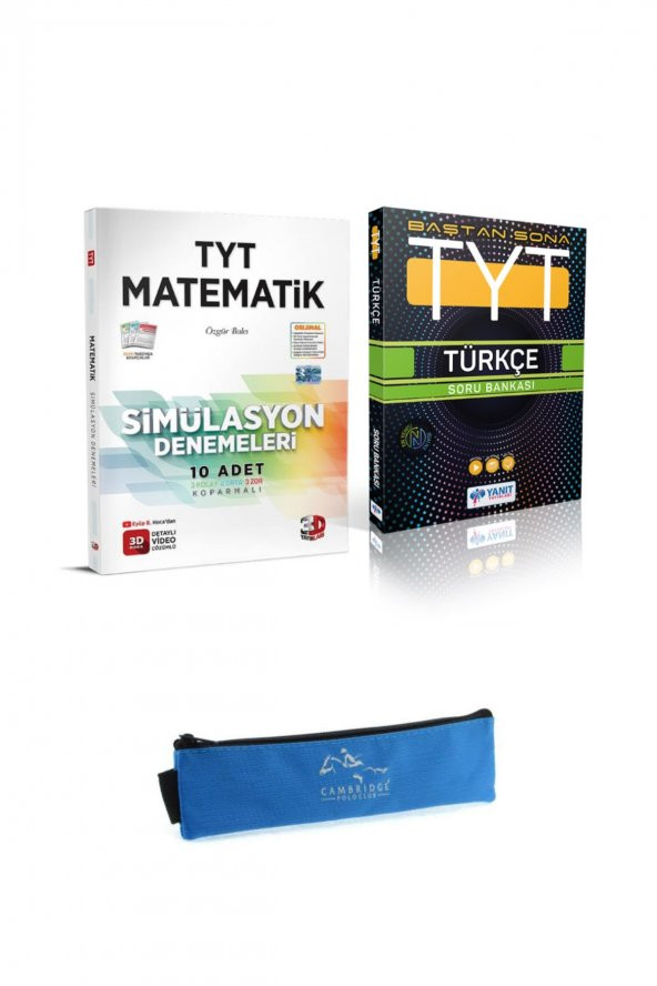 Tyt Matematik Deneme-Türkçe Soru Bankası & Kalemlik Hediyeli ürün görseli 1