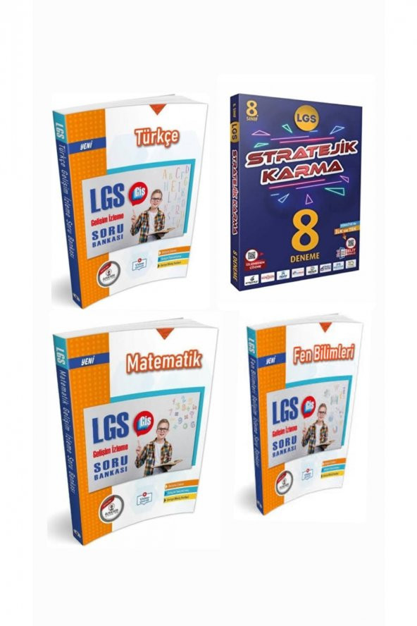 8.sınıf Türkçe-matematik-fen Soru Bankası Deneme ürün görseli 1