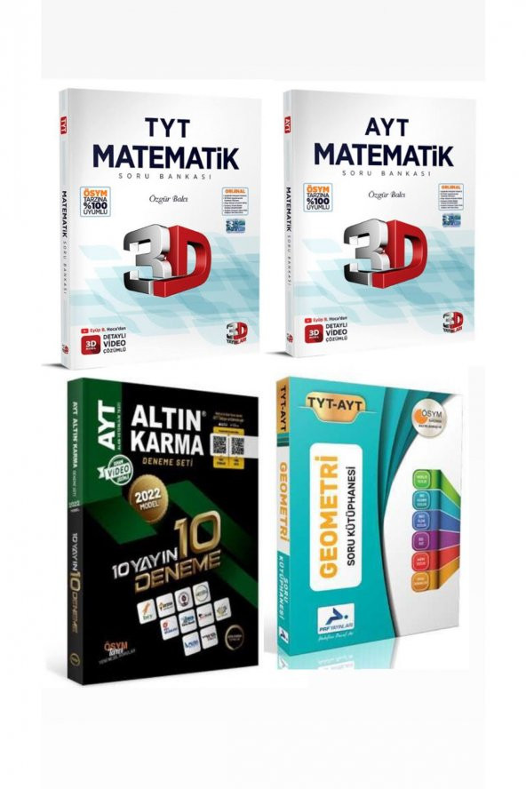Tyt-Ayt Matematik -Geometri Soru Bankaları + Ayt Deneme ürün görseli 1