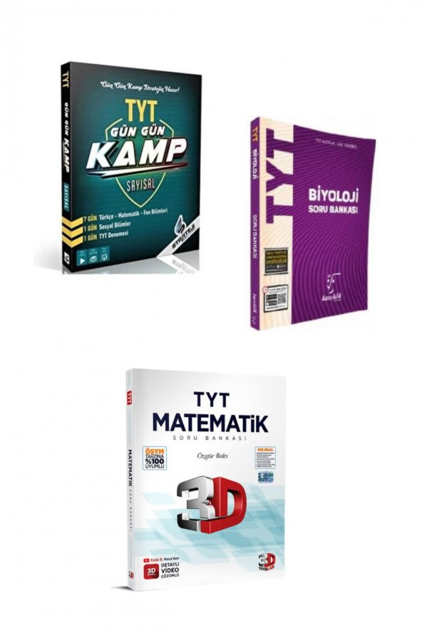 Tyt Sayısal Kamp Kitabı Tyt Matematik-biyoloji Soru Bankası ürün görseli 1