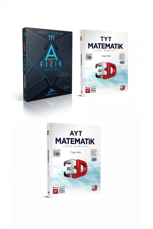 Tyt-ayt Matematik Tyt Işlemsiz Fizik Soru Bankası ürün görseli 1
