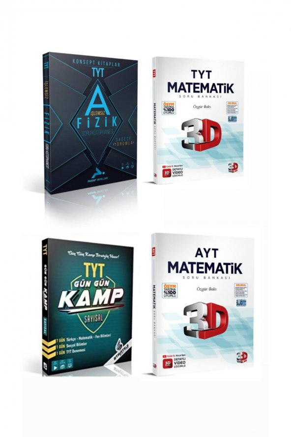 Tyt Kamp Kitabı -fizik -matematik Soru Bankaları ürün görseli 1