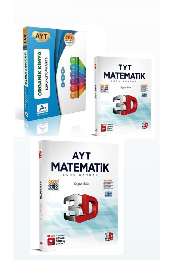 Tyt-ayt Matematik Ayt Organik Kimya Soru Bankaları ürün görseli 1