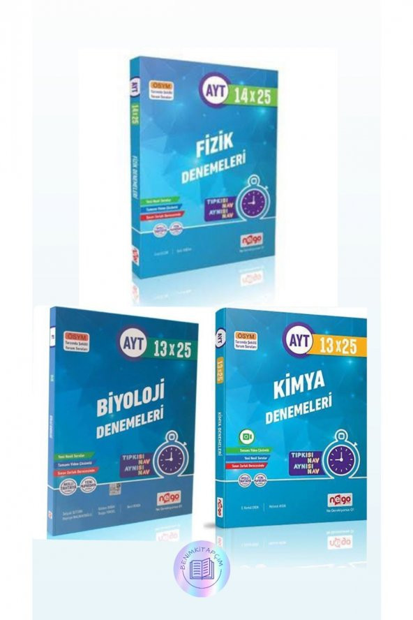 Ayt Sayısal Deneme Set Fizik-kimya-biyoloji ürün görseli 1