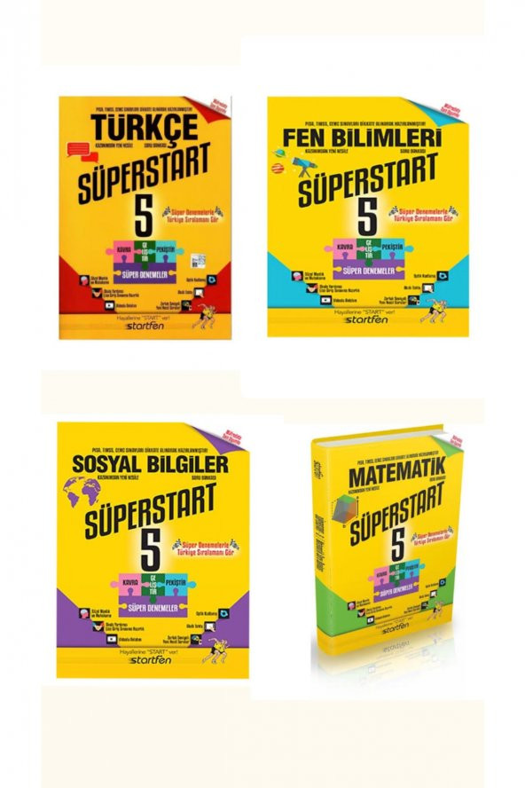 5.sınıf Süperstart Soru Bankası Set (türkçe,fen,sosyal Bilgiler,matematik) ürün görseli 1
