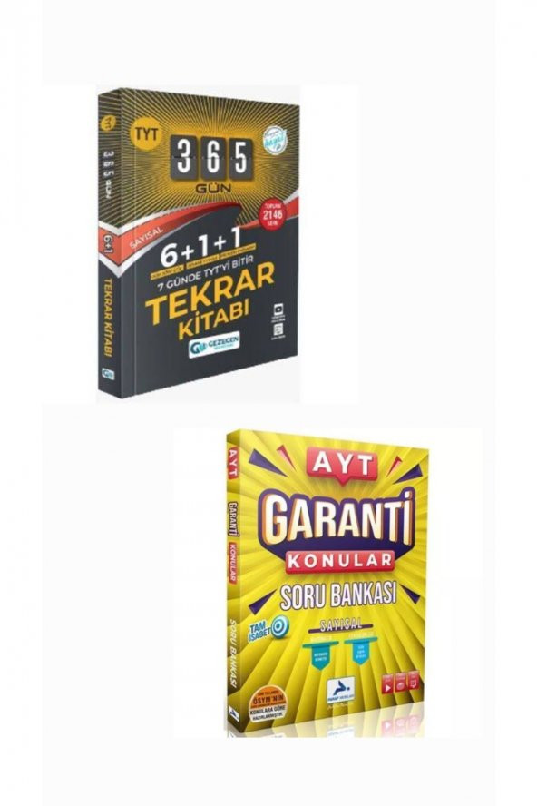 Tyt Tekrar Kitabı + Ayt Sayısal Garanti Konular Soru Bankası ürün görseli 1