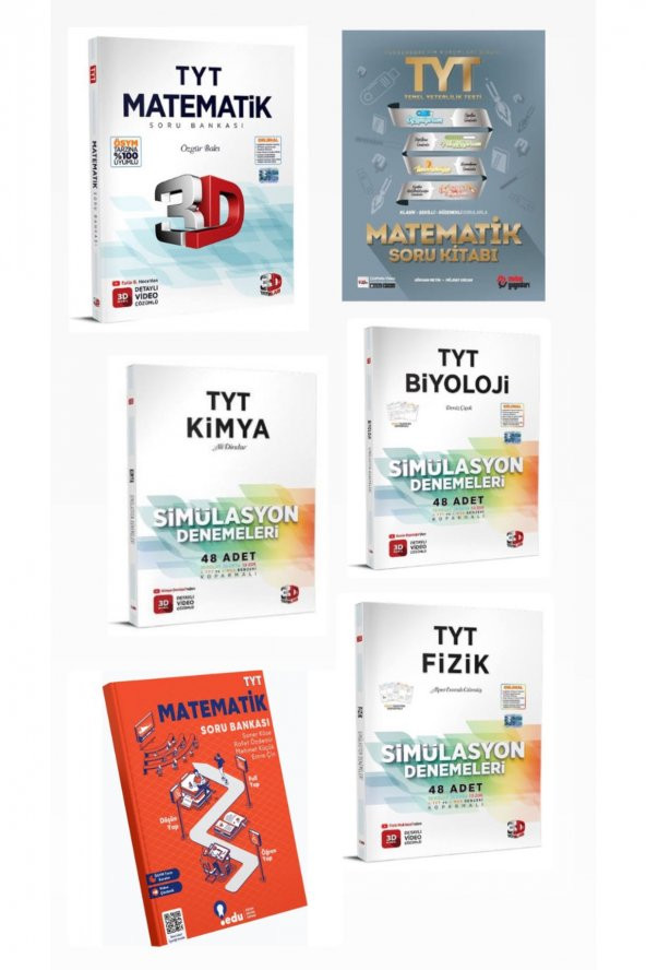 Tyt Matematik Soru Bankaları Fizik-kimya-biyoloji Denemeler ürün görseli 1
