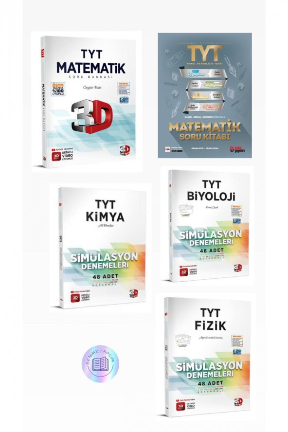 Tyt Matematik Soru Kitabı & Fizik & Kimya & Biyoloji Denemeler ürün görseli 1