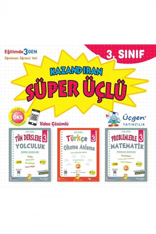 3. Sınıf Süper Üçlü - Kazandıran Kitaplar ürün görseli 1