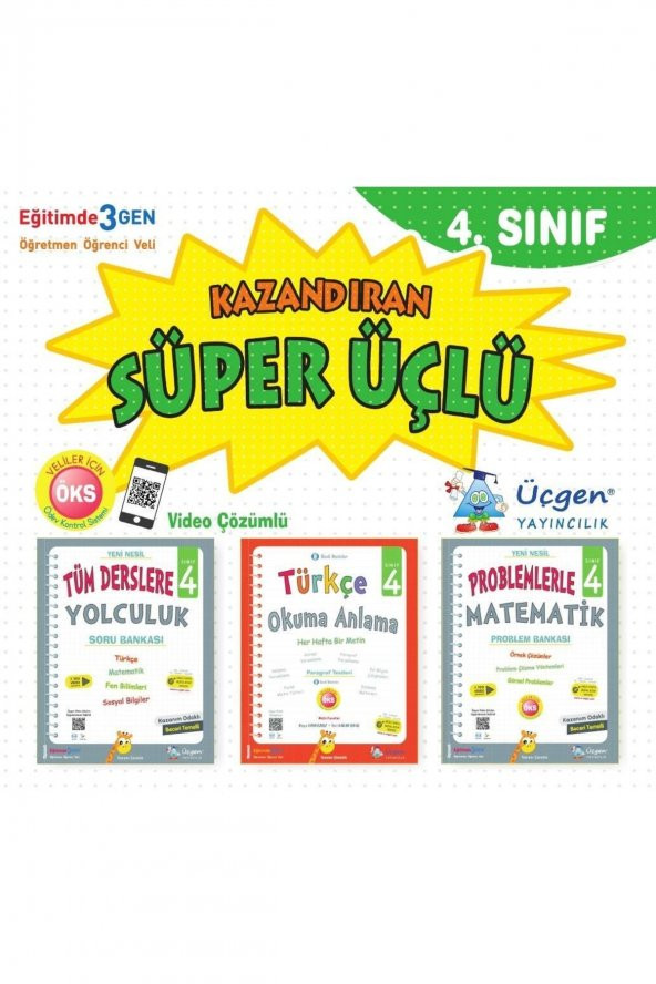 4. Sınıf Süper Üçlü - Kazandıran Kitaplar ürün görseli 1
