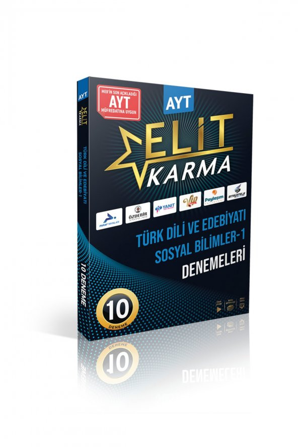 Elit Karma Ayt Edebiyat Sos-1 10 Karma Deneme 1. Dönem ürün görseli 1