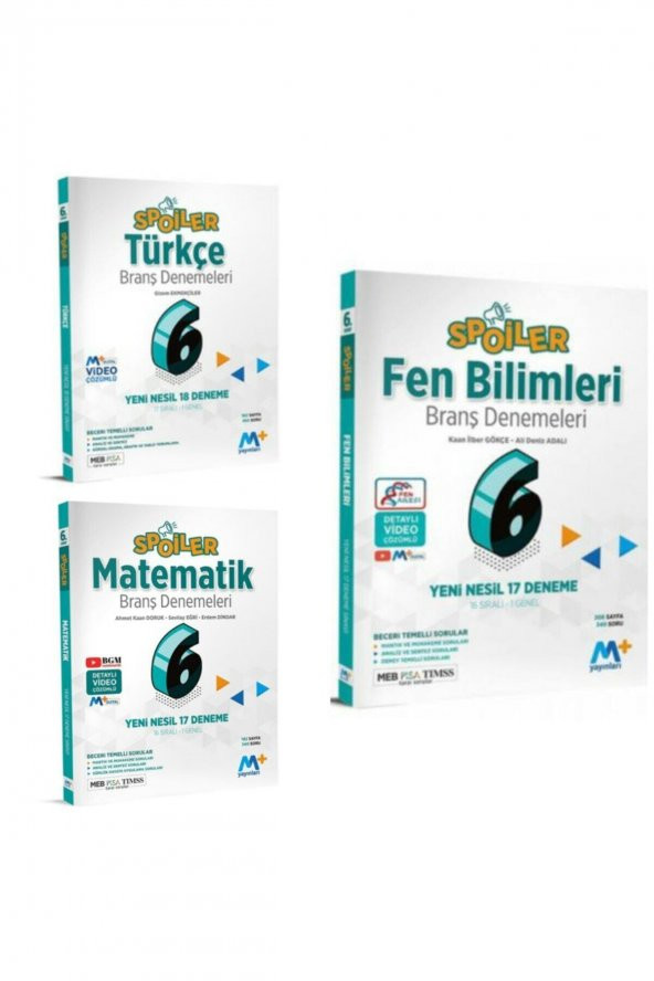 Türkçe, Matematik, Fen Bilimleri Branş Denemeleri ürün görseli 1