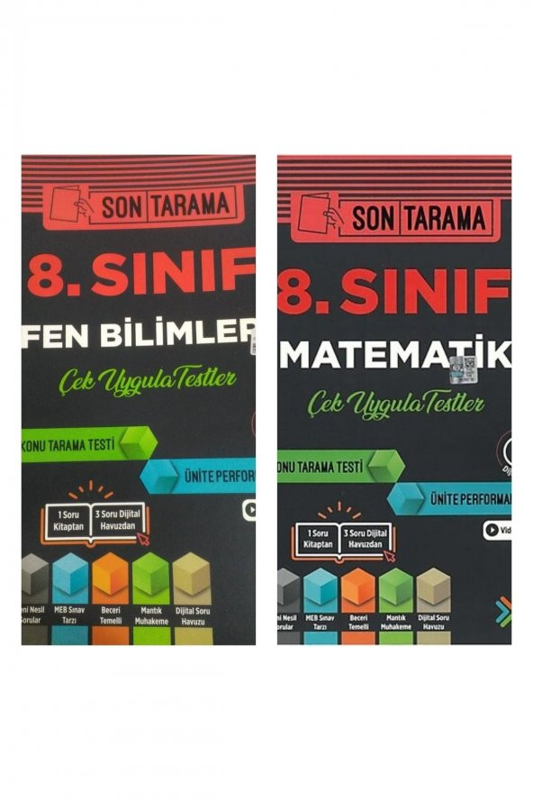 8. Sınıf Matematik+ Fen Bilimleri Çek Uygula Testleri ürün görseli 1