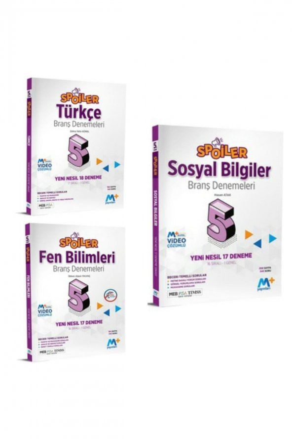 Türkçe, Fen Bilimleri, Sosyal Bilgiler Branş Denemeleri ürün görseli 1