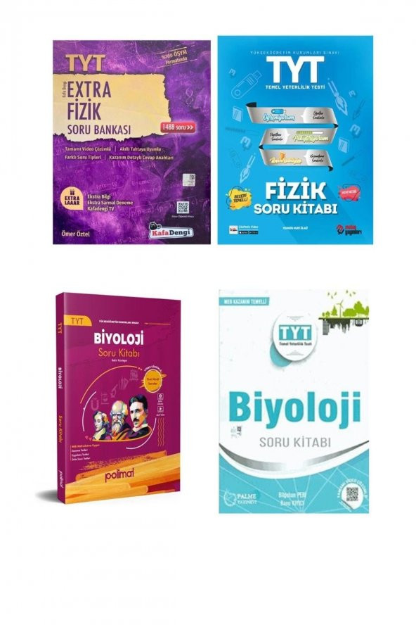 TYT FİZİK-BİYOLOJİ SORU BANKALARI ürün görseli 1