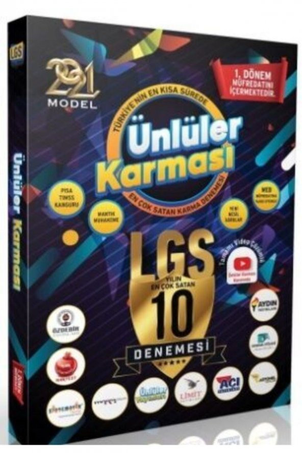 Ünlüler Karması 1. Dönem Tüm Dersler 10lu Deneme ürün görseli 1