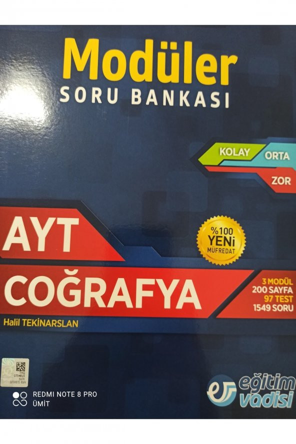 Ayt Coğrafya Soru Bankası ürün görseli 1