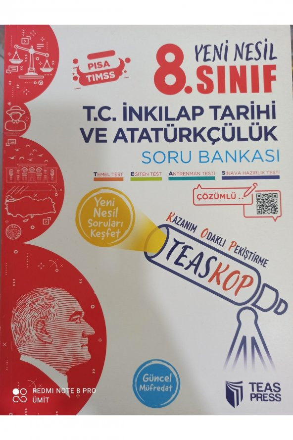 8.sınıf Inkılâp Tarihi Soru Bankası ürün görseli 1
