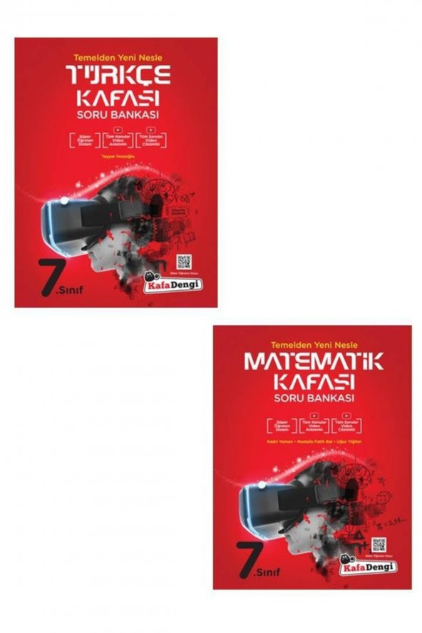 7. Sınıf Türkçe Matematik 2li Soru Bankası Seti ürün görseli 1