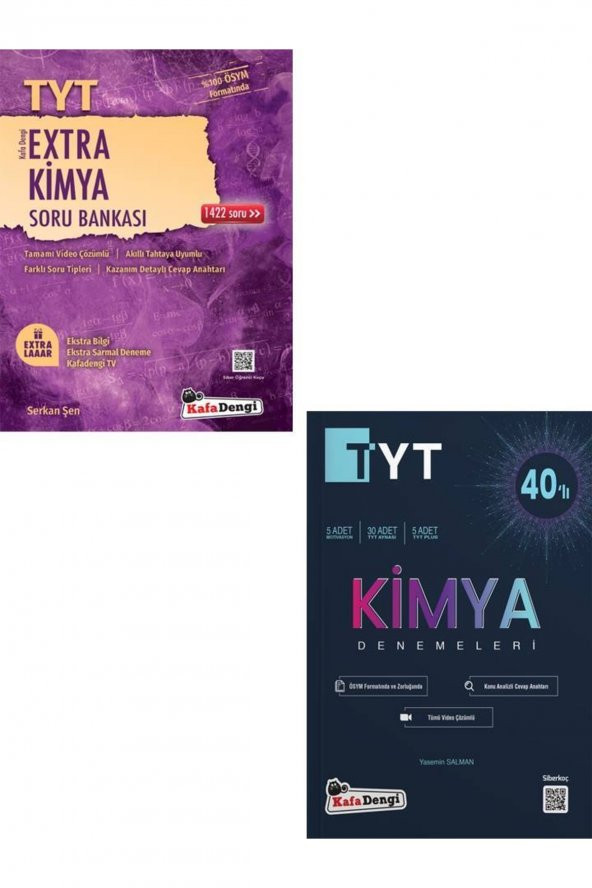 Tyt Extra Kimya Soru Bankası+tyt Kimya Branş Denemesi (40lı) ürün görseli 1