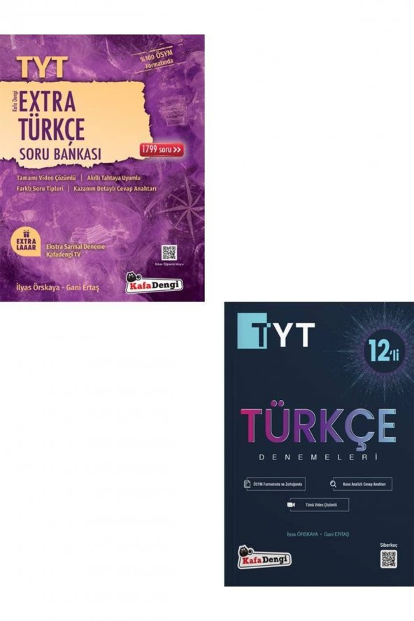 Tyt Extra Türkçe Soru Bankası + Tyt Türkçe 12li Deneme ürün görseli 1