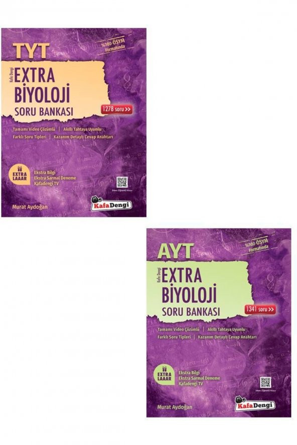 Tyt Biyoloji Extra Soru Bankası+ayt Biyoloji Extra Soru Bankası ürün görseli 1
