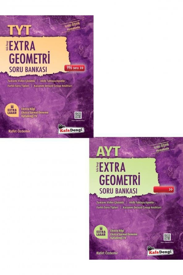 Tyt Extra Geometri Soru Bankası+ayt Extra Geometri Soru Bankası ürün görseli 1
