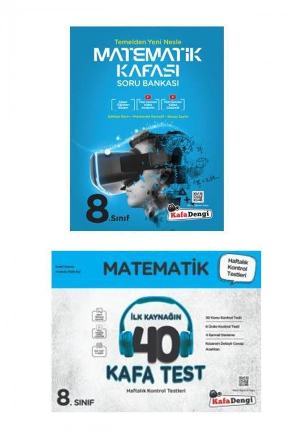 8.sınıf Matematik Kafası Soru Bankası+8. Sınıf Matematik 40 Kafa Test ürün görseli 1