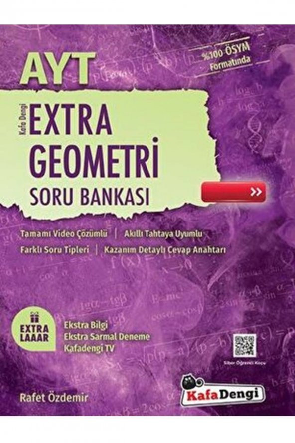 Ayt Geometri Extra Soru Bankası Rafet Özdemir ürün görseli 1