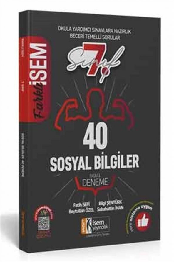 2020 Farklı Isem 7. Sınıf Sosyal Bilgiler Tamamı Çözümlü 40 Fasikül Deneme ürün görseli 1