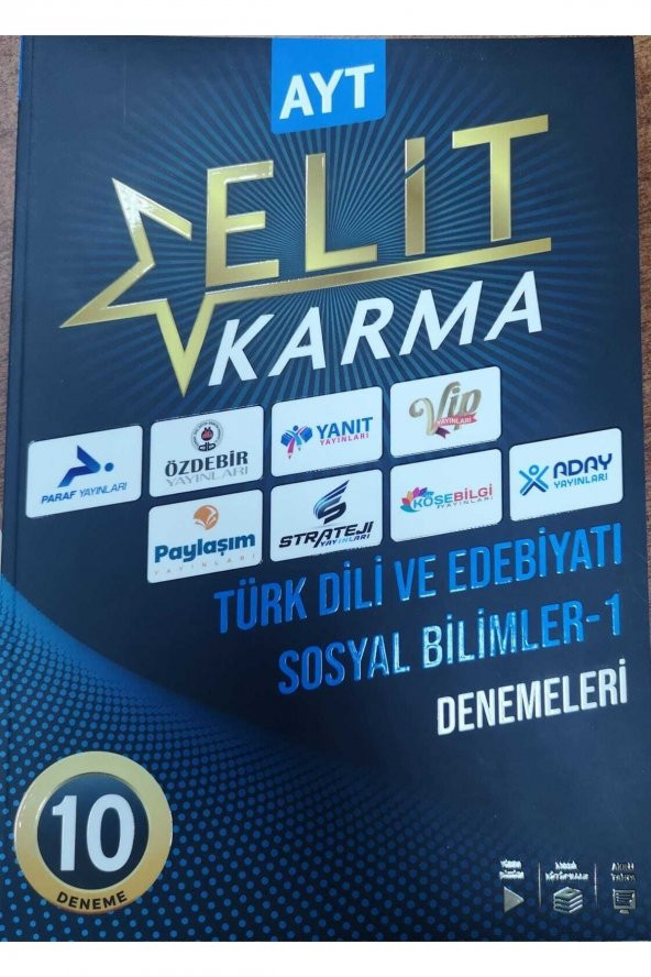 Karma Yayınları Ayt Edebiyat Sosyal -1 Deneme 2023 ürün görseli 1