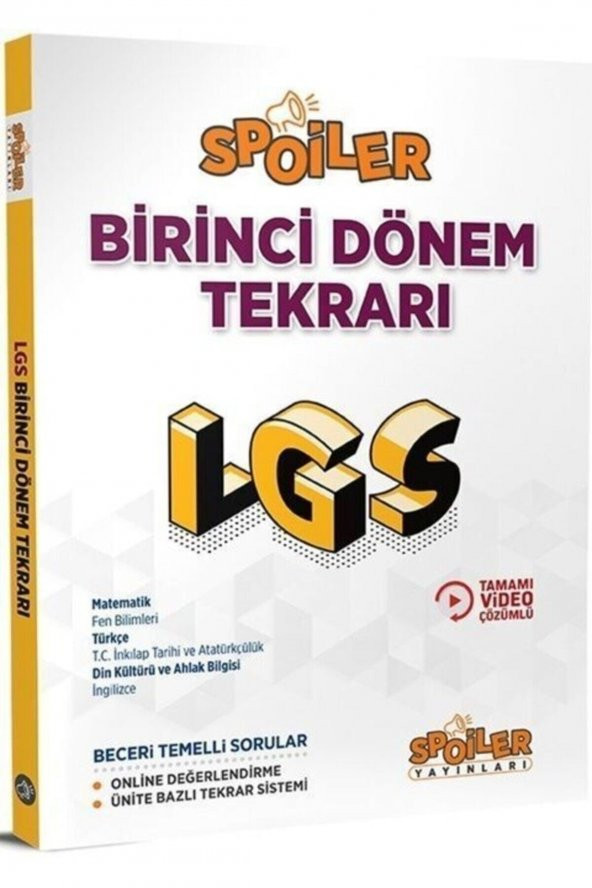 8. Sınıf Lgs Birinci Dönem Tekrarı ürün görseli 1