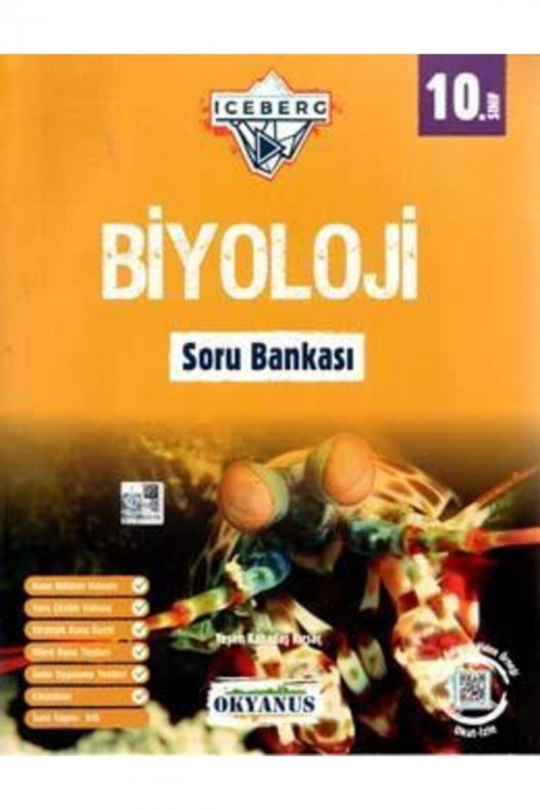 Okyanus 10. Sınıf Iceberg Biyoloji Soru Bankası ürün görseli 1