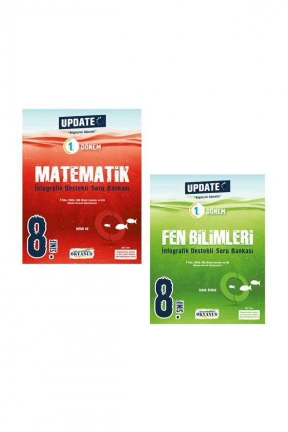 8.sınıf 1.dönem Update Infografik Matematik Fen Soru Seti ürün görseli 1