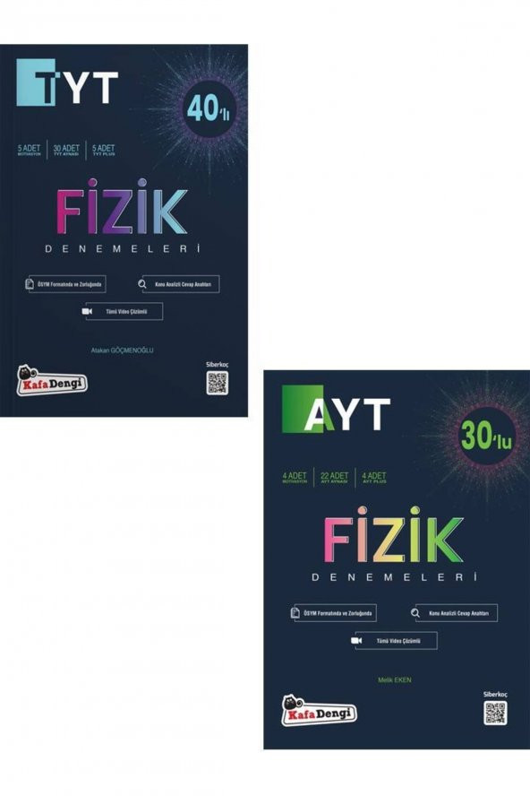 Tyt Fizik Branş Denemesi (40lı)+fizik Ayt Branş Denemesi ürün görseli 1
