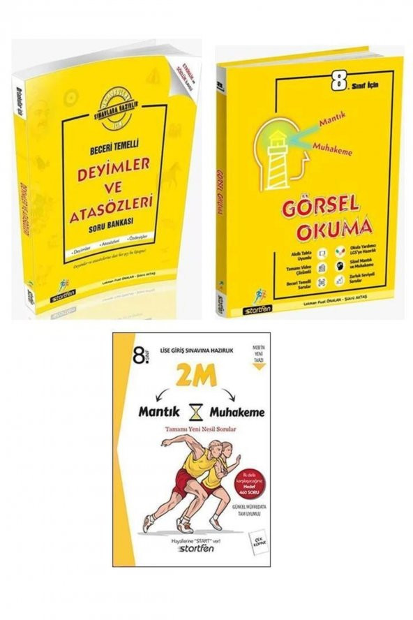 Startfen Deyimler Ve Atasözleri+startfen 8 Görsel Okuma+startfen 8.sınıf 2m Mantık Muhakeme ürün görseli 1