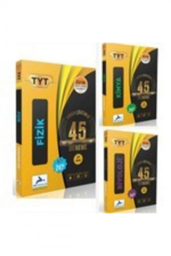 Paraf Yayınları Tyt Fizik-kimya-biyoloji 45 Deneme ürün görseli 1