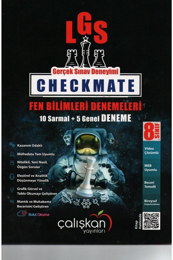 Çalışkan 8. Sınıf Checkmate Fen Bilimleri Branş Denemeleri (10 Sarmal+5 Genel) ürün görseli 1