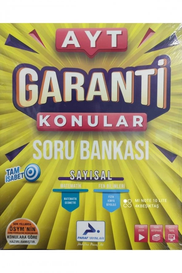 Prf Ayt Garanti Konular Soru Bankası Sayısal ürün görseli 1