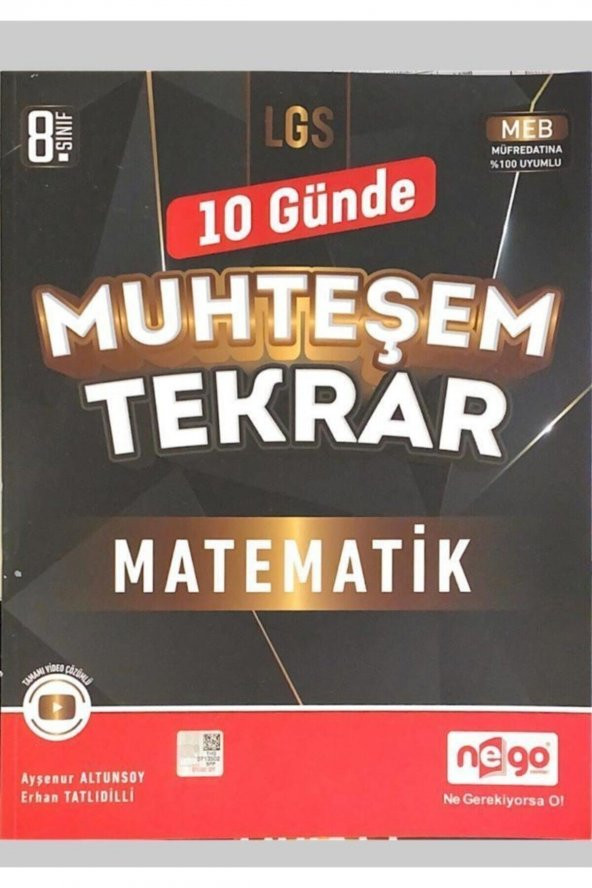 Nego 8. Sınıf Matematik Muhteşem Tamtekrar ürün görseli 1