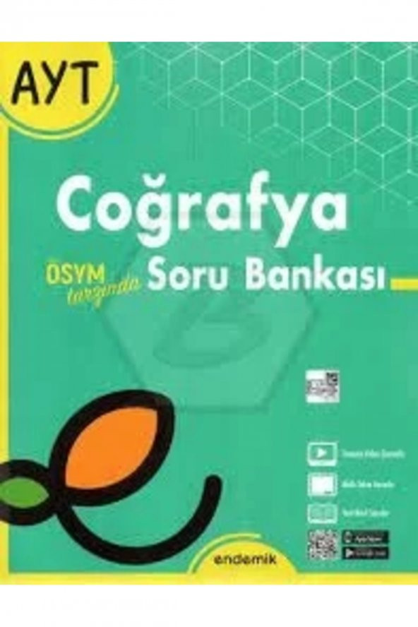 Endemik Yks Ayt Coğrafya Soru Bankası ürün görseli 1