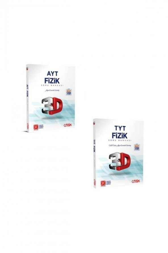 Çözüm 3d Yayınları Tyt Ayt Fizik Soru Bankası 2023 Model Hologramlı Baskı ürün görseli 1