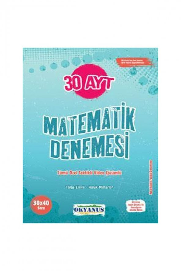 Ayt Matematik 30 Deneme ürün görseli 1