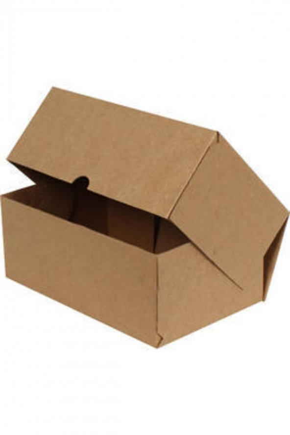 Kraft Kilitli Kargo Kutusu  Ebat 23,5x10x4,5 Cm (100 Adet) ürün görseli 1