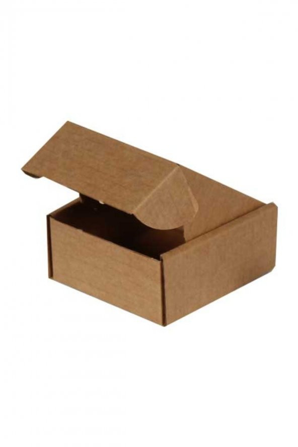 Kraft Kilitli Kargo Kutusu  Ebat 8x8x4 cm (100 adet) ürün görseli 1