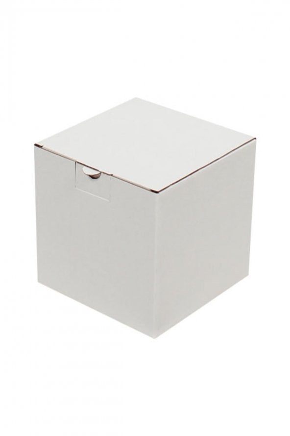 Beyaz Kilitli Kutu  Ebat 14x14x14 Cm (100 Adet) ürün görseli 1