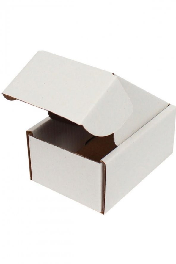 Beyaz Kilitli Kargo Kutusu  Ebat 10x7x4,5 Cm (100 Adet) ürün görseli 1