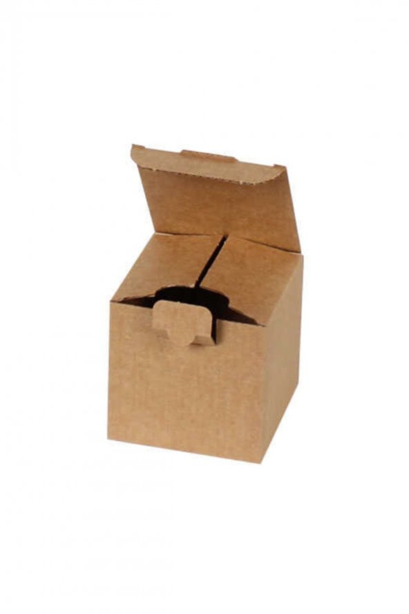 Kraft Kilitli Kargo Kutusu  Ebat 8x8x8 Cm (100 ADET) ürün görseli 1